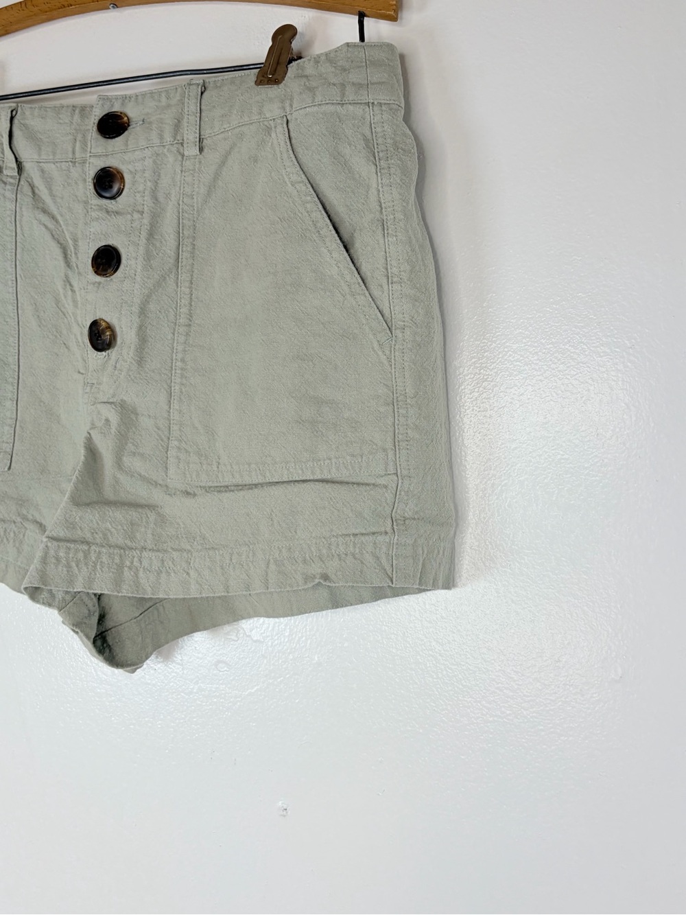 O’Neill Morrison Linen Blend Button Front Shorts - Picture 3 of 7